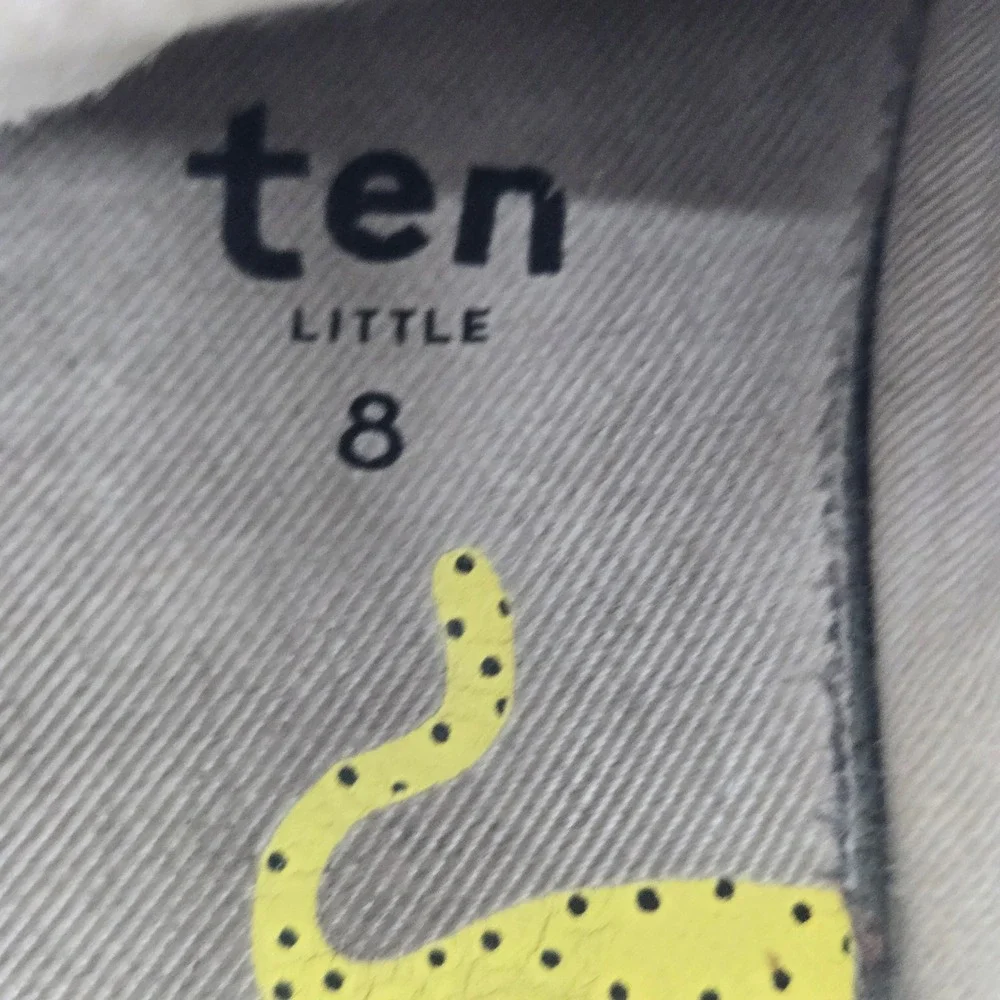 Ten Little Everyday High Top Charcoal Grey Kids Sneakers Shoes Size 8 Toddler